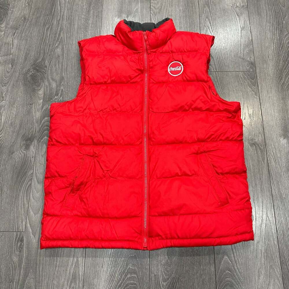 Coca-Cola Puffer Vest Red Old Navy Full Zip Size XL